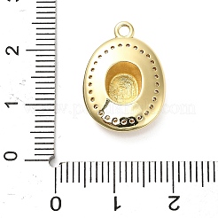 Brass Micro Pave Cubic Zirconia Pendants&nbsp;X-KK-L229-030G