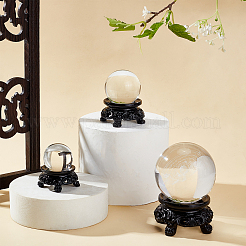 3Pcs Resin Crystal Ball Display Pedestal&nbsp;ODIS-GA0001-35