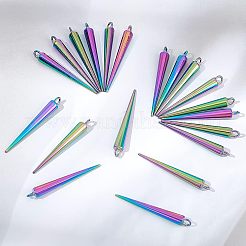 20Pcs Rainbow Color Alloy Pendants&nbsp;FIND-NB0002-28