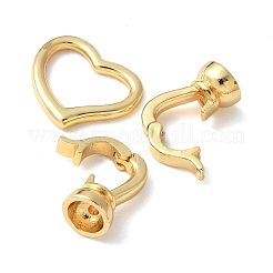 Brass Fold Over Clasps&nbsp;KK-M320-19G
