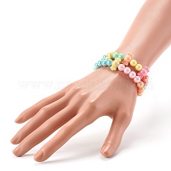 Opaque Acrylic Beads Stretch Bracelet Sets for Kids&nbsp;BJEW-JB06405