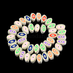Handmade Polymer Clay Beads Strands&nbsp;CLAY-N008-078-B01