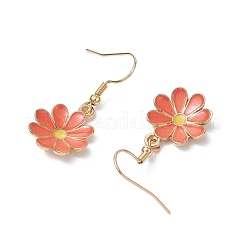 6 Pairs 6 Colors Alloy Enamel Dangle Earrings&nbsp;EJEW-JE06296