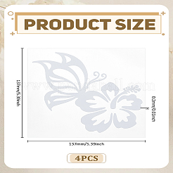 4Pcs PET Adhesive Waterproof Stickers&nbsp;DIY-LP0006-07C