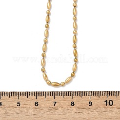 2.5MM 304 Stainless Steel Round Oval Link Chain Necklaces&nbsp;X-NJEW-M110-01G