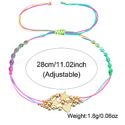 Adjustable Brass Star Heart Beaded Multi-layer Bracelet for Women&nbsp;CW4055-1