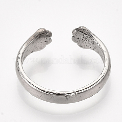 Alloy Cuff Finger Rings&nbsp;RJEW-T008-20