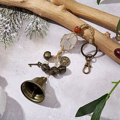 Natural Quartz Crystal Pouch Feng Shui Hanging Ornament&nbsp;HJEW-JM02377