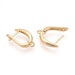 Brass Hoop Earring Finding&nbsp;KK-N261-39G