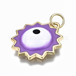 Brass Enamel Pendants&nbsp;KK-S362-016-NR