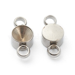 Tarnish Resistant 202 Stainless Steel Connector Rhinestone Settings&nbsp;STAS-F266-19B-P