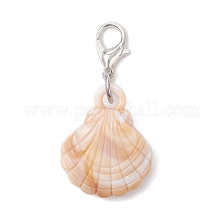 5Pcs 5 Styles Acrylic Shell Starfish Conch Pendant Decoration&nbsp;HJEW-JM03875