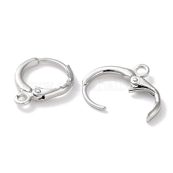 Rack Plating Brass Hoop Earring Settings&nbsp;KK-F090-14P