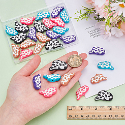 30Pcs 5 Styles PVC Plastic Beads&nbsp;SIL-PH0001-38