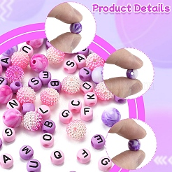 244Pcs Imitation Acrylic Beads Kits&nbsp;OACR-FS0004-07B
