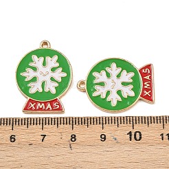 Christmas Alloy Enamel Pendants&nbsp;ENAM-I081-01KCG-06