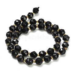 Natural Black Tourmaline Beads Strands&nbsp;GG-CBA3921-B11-8mm