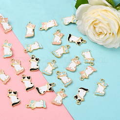30Pcs 3 Colors Alloy Enamel Pendants&nbsp;PALLOY-CJ0002-04