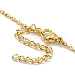 Brass Pave Colorful Cubic Zirconia Peach Heart Pendant Necklaces for Women&nbsp;LS-NJEW-Q346-04G-02