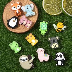 12Pcs 12 Styles Silicone Focal Beads&nbsp;SIL-YW0001-71