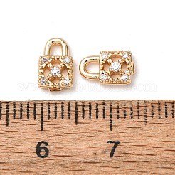 Brass Micro Pave Cubic Zirconia Pendants&nbsp;ZIRC-L105-05B-G