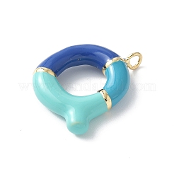 Brass Enamel Pendants&nbsp;KK-E093-03G-Q-01