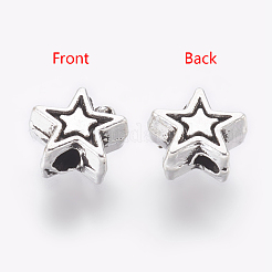 Tibetan Style Alloy Beads&nbsp;TIBEB-01-AS-NR