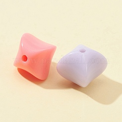 42Pcs Opaque Acrylic Beads&nbsp;SACR-FS0001-15