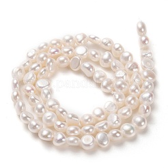 Natural Cultured Freshwater Pearl Beads Strands&nbsp;X1-PEAR-N014-04B