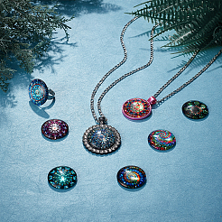 Glass Cabochons&nbsp;GLAA-WH0022-64B
