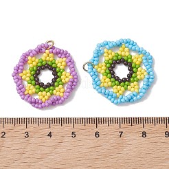 Glass Seed Bead Pendants&nbsp;PALLOY-MZ01320