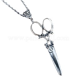 Vintage Alloy Scissors Shaped Pendant Necklaces for Women&nbsp;FS-WG6A66B-01