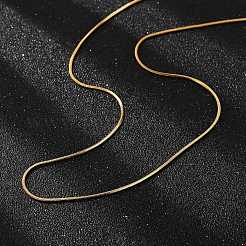Ion Plating(IP) 304 Stainless Steel Snake Chains Necklaces&nbsp;STAS-F094-24G