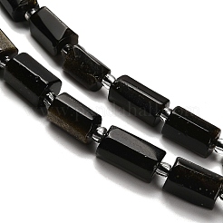 Natural Golden Sheen Obsidian Beads Strands&nbsp;G-K245-I19-01