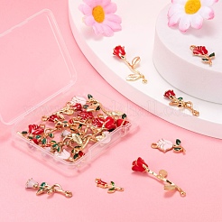 24Pcs 6 Style Alloy Enamel Pendants&nbsp;ENAM-LS0001-67