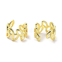 Hollow Horse Eye Brass Cuff Earrings&nbsp;EJEW-D088-12G
