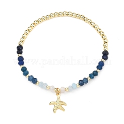 Starfish Brass Charm Bracelets&nbsp;BJEW-JB13637