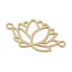 Rack Plating Brass Filigree Connector Charms&nbsp;KKC-D001-06KCG