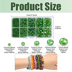 5 Styles Electroplate Glass Beads&nbsp;EGLA-YW0003-86