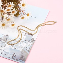 304 Stainless Steel Diamond Cut Cuban Link Chain Necklaces&nbsp;NJEW-JN03367-02