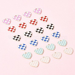 24Pcs 6 Styles Alloy Enamel Pendants&nbsp;ENAM-FS0002-37