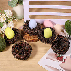 Rattan Imitation Bird's-nest&nbsp;AJEW-WH0609-144A