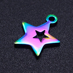 Ion Plating(IP) 201 Stainless Steel Charms&nbsp;STAS-Q201-JN201