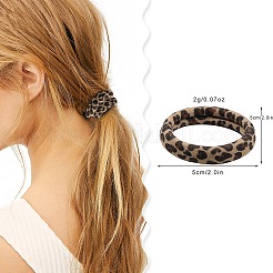 15Pcs Cloth Leopard Print Hair Ties&nbsp;PW-WG3BEA1-01