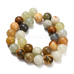 Natural Butter Jade Beads Strands&nbsp;G-C289-B03-12mm