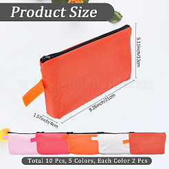 10Pcs 5 Colors Cotton with Alloy Pen Bag&nbsp;AJEW-CN0004-20B