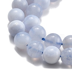 Natural Blue Lace Agate Beads Strands&nbsp;G-F222-30-8mm-02