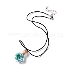 Star Wish Bottle Pendant Necklaces Set for Girl Women&nbsp;NJEW-FS0001-06