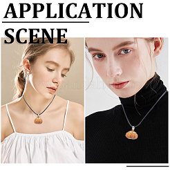 DIY Locket Necklace Making Kit&nbsp;WOOD-SC0001-58A