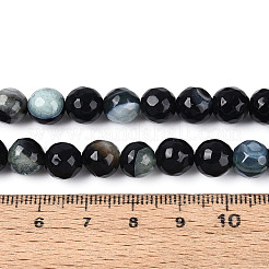 Dyed & Heated Natural Fire Crackle Agate Beads Strands&nbsp;G-N359-01A-02